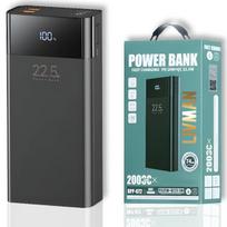 Atsarginis maitinimo šaltinis ("Power Bank") LIVMAN RPP-672 - greito įkrovimo išorinė baterija su trimis išėjimais, 20000mAh, 22,5W