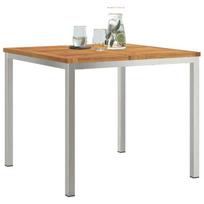 lauko valgomojo stalas 90x90x74.5 cm iš akacijos medžio