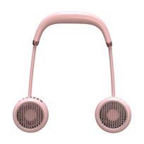 Fans,Hand Free Neck Fan, Rechargeable Mini USB Personal Fan, Headphone Design Wearable Neckband Fan with 360° Rotation,Pink