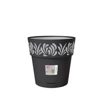 Vazonas OPERA GAIA su vandens rezervuaru 11,8 l, 30x29 cm, antracito spalvos