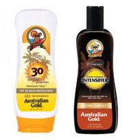 Australian Gold Spf 30 Lotion 237Ml + Australian Gold Rapid Tanning Intensifier Lotion 250Ml
