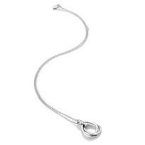 Sidabrinis kaklo papuošalas su deimantu moterims Hot Diamonds Trio Teardrop DP779