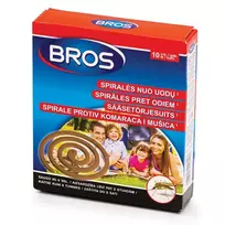 Spiralės nuo uodų BROS deginimui, 10 vnt.