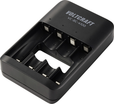 VOLTCRAFT VC-BC-4100 Rundzellen-Ladegerät NiMH, NiZn, LiIon Mignon (AA), Micro (AAA) (VC-17499850)