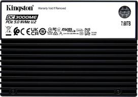 SSD|KINGSTON|SSD series DC3000ME|7.68TB|NVMe|NAND flash technology 3D TLC|Write speed 10000MBytes/sec|Read speed 14000MBytes/sec|Form Factor U.2|TBW 14.016 TB|MTBF 2000000 hours|SEDC3000ME/7T6 | SEDC3000ME/7T6 | 740617347852