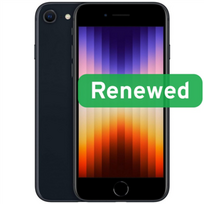 Apple Renewed Grade B | Apple iPhone SE (2022) | Midnight | 4.7 " | Retina IPS | 64GB | 5G | iOS