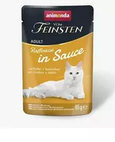 Animonda Vom Feinsten konservai katėms su vištiena ir triušiena padaže, 85 g