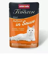 Animonda Vom Feinsten konservai katėms su vištiena ir kalakutiena padaže, 85 g