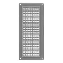 Ventiliacinės grotelės EUROPLAST VR1330P, 130 x 300, plastikinės, pilkos spalvos