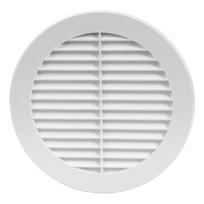 Ventiliacinės grotelės EUROPLAST VR150, d150, plastikinės, baltos spalvos