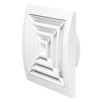 Ventiliacinės grotelės EUROPLAST ND10G, d100/148 x 153, plastikinės, kvadratinės, luboms, baltos spa