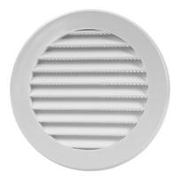 Ventiliacinės grotelės EUROPLAST VR100, d100, plastikinės, baltos spalvos