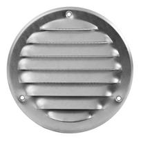 Ventiliacinės grotelės EUROPLAST MR100Zn, d100 mm, metalinės, cinkas