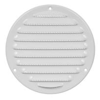 Ventiliacinės grotelės EUROPLAST MR125, d125 mm, metalinės, baltos spalvos