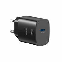Swissten Edge USB-C GaN 20W Travel Charger, Black