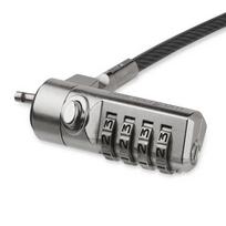 StarTech.com 6.6ft (2m) Laptop Cable Lock - 4-Digit Combination Laptop/Desktop Security Cable Lock for K-Slot Devices/Computers/Monitors - Portable Anti-Theft Vinyl-Coated Steel Cable Lock - TAA