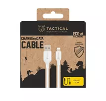 Tactical Stitch Thread data transfer and charging cable | USB-A to Lightning | 0.3m | white