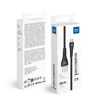 Blue Star PJ-DG3-A data transfer and charging cable | USB-A to Micro USB | 12W | 1m | black