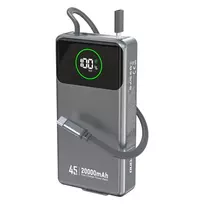 Dudao K31 Pro Power Bank | 20,000 mAh | 45W | USB-C | gray