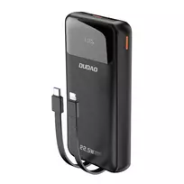 Dudao K15Pro Power Bank | 20,000 mAh | 22.5W | PD | USB-C, USB-A, Lightning | black