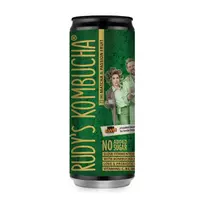 Rudy's Kombucha Matcha Maracuja beverage, can, 0.33l (DEP)