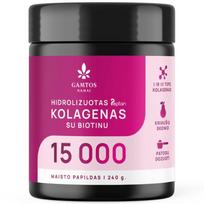 Hidrolizuotas kolagenas kriaušių skonio 15 000 GAMTOS NAMAI, 240 g (-50% perkant 2 vnt.)