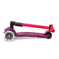 Maxi Micro Deluxe sulankstomas paspirtukas LED Ultra Pink