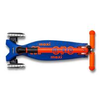 Maxi Micro Deluxe sulankstomas paspirtukas LED Neon Blaze Orange