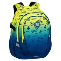 Mokyklinė kuprinė CoolPack Factor Football 2T, geltona/mėlyna
