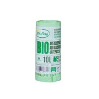 Kompostuojami šiukšlių maišai BioBag 10L (20 vnt. ritinėlyje) 15mkr. 42x54cm žali