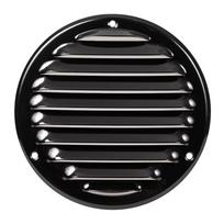 Ventiliacinės grotelės EUROPLAST MR125M, d125 mm, metalinės, juodos spalvos
