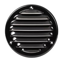 Ventiliacinės grotelės EUROPLAST MR100M, d100 mm, metalinės, juodos spalvos