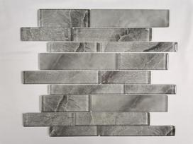 Mozaika MONA MOSAICS Td-31-58, 298 x 300 x 8 mm, 11 vnt./dėž., stiklo, spl. pilka