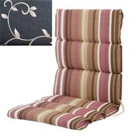 Pagalvėlė PATIO Ambiente Niedrig G001-07PB, kėdei su žemu atlošu, 105 x 50 x 5,5 cm, tekstilė, gėlėt