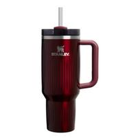 Termosinis puodelis su šiaudeliu „The Quencher H2.0 Fluted Tumbler“ 1,18 l, blizgios kaštoninės spalvos