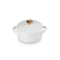 Mini Cocotte keramikos indas Ø10 cm, baltas