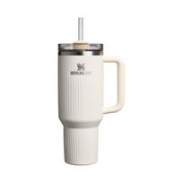 Termosinis puodelis su šiaudeliu „The Quencher H2.0 Fluted Tumbler“ 1,18 l blizgios kreminės spalvos