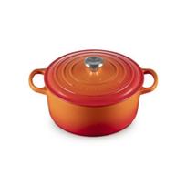 Ketaus puodas apvalus Ø34cm / 12L oranžinis