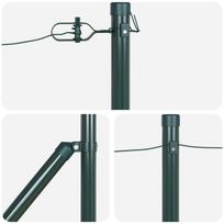 Komposto dėžės stulpai vidaXL su smaigaliu 26 vnt., Ø32 mm, 120 cm