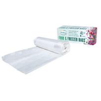 Kompostuojami maisto šaldymo maišeliai BioBag 4L (25 vnt. ritinėlyje) 18mkr. 24x40cm skaidrūs