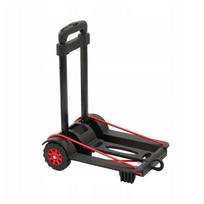 Lengvai sulankstomas transportavimo vežimėlis, kurio keliamoji galia iki 50 kg, Mick 34x24,5x93,5cm, juodas
