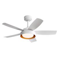 42 colių lubų ventiliatorius su LED 22W, nuotolinis, DC variklis, baltas, miegamajam