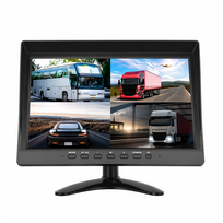 Spec. technikos HD LCD 10.0 colių monitorius vienai / keturioms kameroms RCA 12V-24V