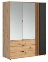 Spinta Vabres, ąžuolo sp., 150.5 cm x 56 cm x 195.5 cm, su veidrodžiu