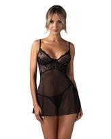 Obsessive Perisia Babydoll & Thong Black XL/XXL