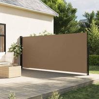 Ištraukiama šoninė markizė taupe spalvos 160x500cm