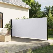 Ištraukiama šoninė pertvara baltos spalvos 160x600cm