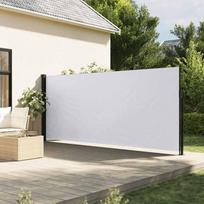 Ištraukiama šoninė markizė baltos spalvos 180x600cm
