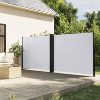 Ištraukiama šoninė markizė baltos spalvos 180x600cm