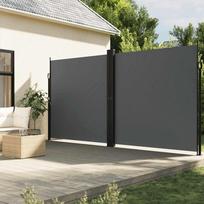Ištraukiama šoninė pertvara antracito spalvos 220x1000cm